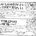 Extrait du registre des tisserands de 1749