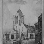 L'église en 1836, E. Guieysse