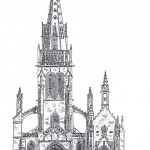L'église avant 1808, par Hervé le Bihan