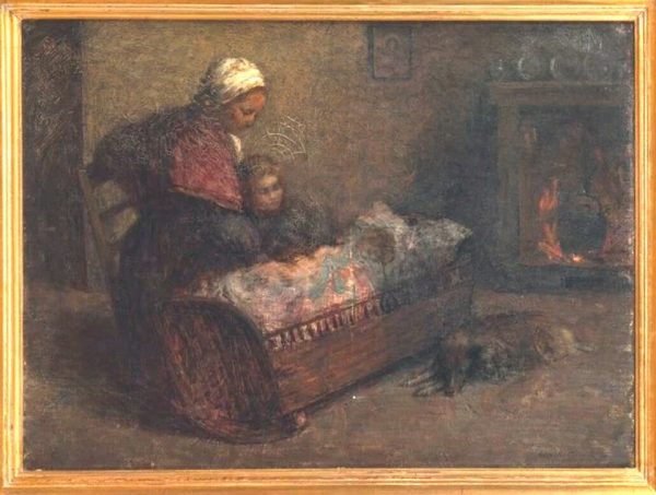 « L'enfant, le berceau et sa petite sœur »