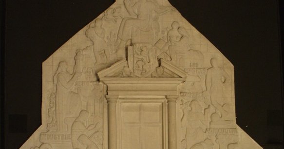 Maquette du haut de la façade de l’immeuble de La Voix du Nord